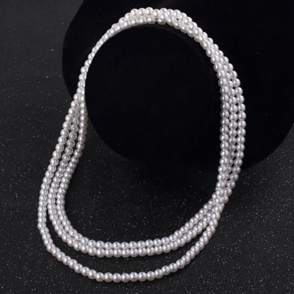 Layered Pearl Necklace for Women